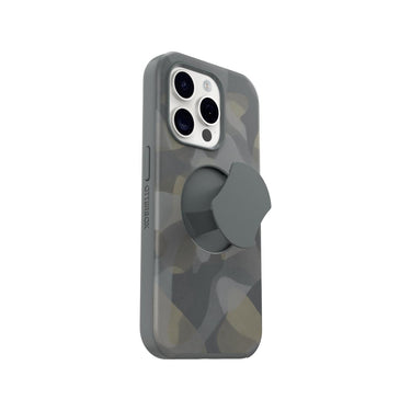 OtterBox OTTERGRIP Case for iPhone 15 Pro - Iron Camo (Grey)